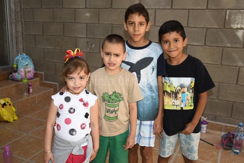 25072019 Carmìna, Samuel, Sebastián y Leonardo.