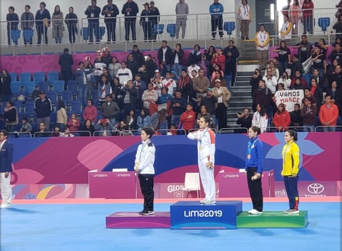 En actividad que se realizó en la Villa Deportiva El Callao, Fregoso terminó con una puntuación de 7.660 para subir a lo más alto del podio y que el himno nacional de su país se escuchara por primera vez.