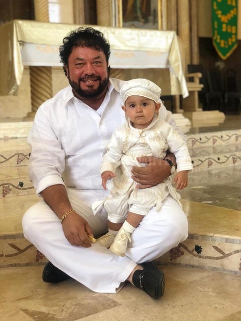 28072019 LA FOTOGRAFÍA DEL RECUERDO.  Miguel Ángel y Pablo Ariel en su bautizo.