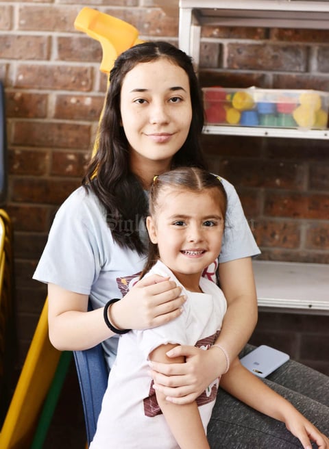 Luciana y Alejandra.