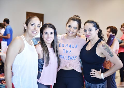 Susy González, Rocío Chávez, Erick Salgado y Cecilia Briones