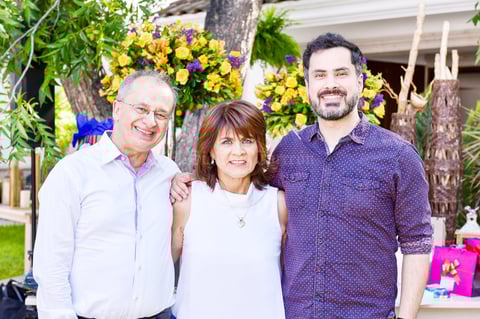 Marcel, Maria Luisa y Alexandre.