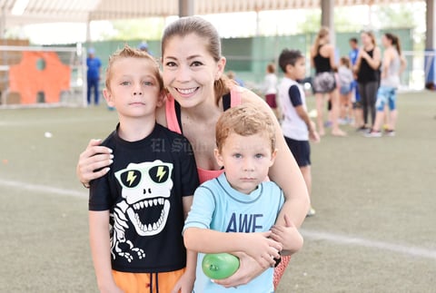 Gonzalo, Leo y Alejandra
