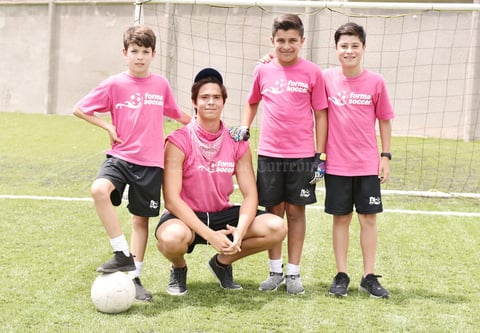 Eduardo Salsamendi, Andrés Obeso, Santiago de la Cruz y Bruno Meza