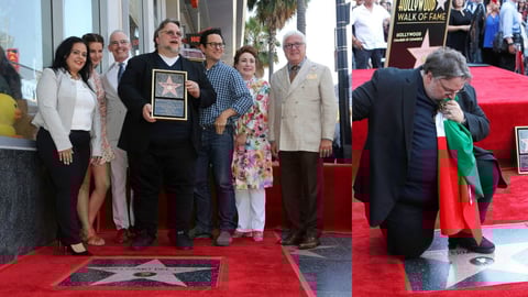 Guillermo del Toro recibe su estrella en el Paseo de la Fama