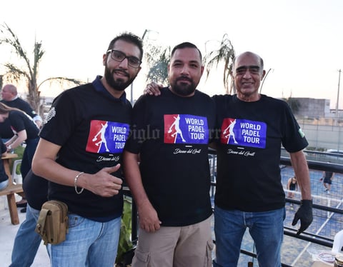 08082019 PARRILLADA.  Gerardo García, Ricardo del Rivero y Cipriano García.