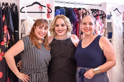 08082019 AMIGAS.  Mónica Ortiz, Lenika López y Paty Briceño.