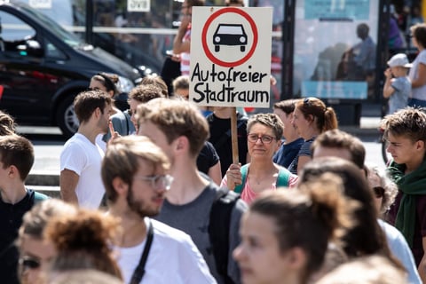 En Berlín, salieron a las calles para abogar por el medio ambiente.