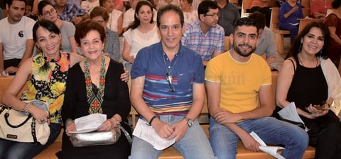11082019 RECIENTE CELEBRACIóN EUCARíSTICA.  Se encontraban en la misa en honor de San Ignacio de Loyola: Claudia Ramírez, Tenchita Garza, Francisco Amozurrutia Carson y Roxana Ávalos.