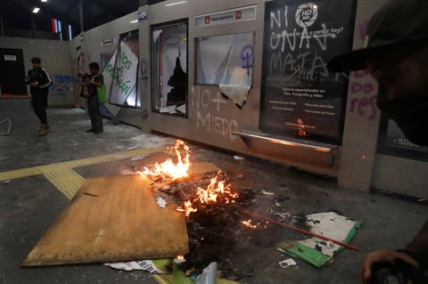 Agresiones y daños tras marcha feminista en CDMX