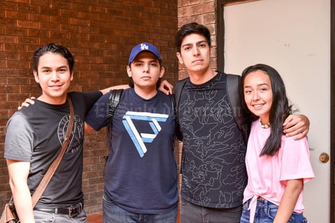 17082019 EN LA IBERO.  Jorge Pedroza, Gustavo Trejo, Daniel Villegas y Luisa González.