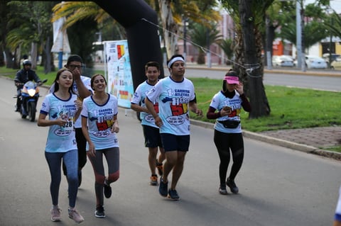 Cada uno de los participantes recorrió el trazado a su ritmo.