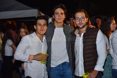 29082019 DISFRUTAN DE UNA FIESTA.  Alan Borrego, Andrés y Borrego.
