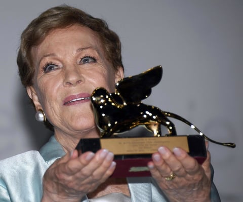 Dan León de Oro honorífico a Julie Andrews en la Mostra de Venecia