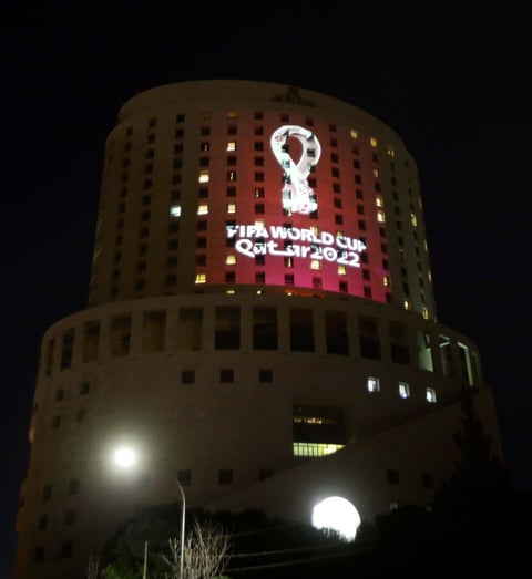 Así presumió Qatar su logo oficial para el Mundial de FIFA 2022