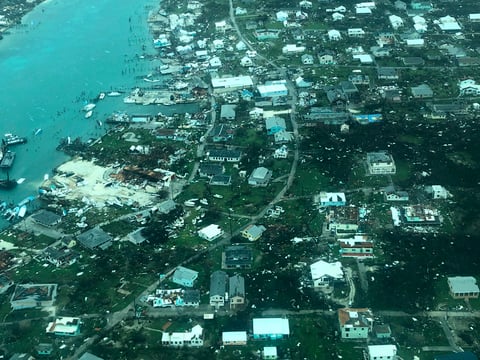 Dorian dejó saldo rojo en Bahamas.