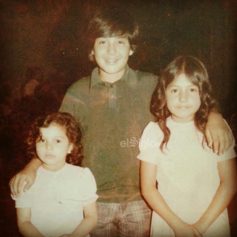 Laura Verónica Cázares, Luis Manuel Cázares y Sonia
Angélica Cázares en la década de los setenta.