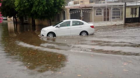 La colonia Fuentes del Sur siempre es una de las más afectadas por las precipitaciones.