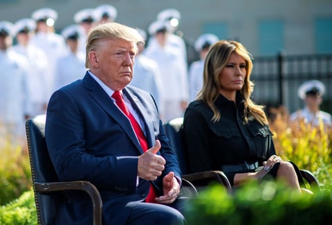 El presidente estadounidense estuvo en el Pentágono.