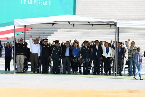 Señalaron autoridades que el tiempo de respuesta para la evacuación total del edificio fue de nueve minutos, lo que se catalogó como un margen 'positivo' de parte del secretario del Ayuntamiento, Sergio Lara.