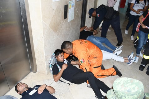 Positivo. Las autoridades municipales calificaron esta actividad como “positiva”, pues hasta entre las simulaciones de personas lesionadas e intoxicadas se cumplieron con los objetivos iniciales de actuación.