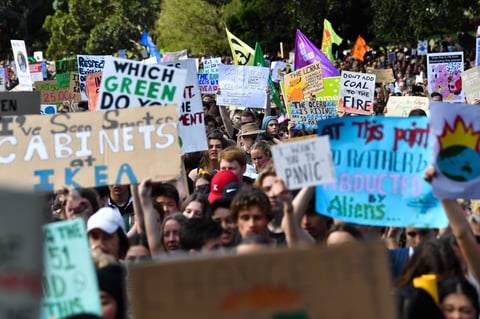 Millones de jóvenes iniciaron en las calles de varias ciudades del planeta la Semana Mundial de Acción por el Clima.