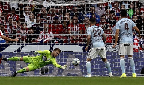 Atlético de Madrid y Celta de Vigo reparten puntos 