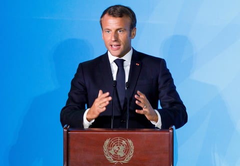 El presidente francés, Emmanuel Macron.
