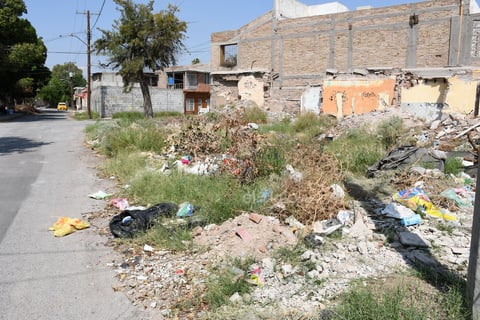 Basurero. Reconocen que también hay responsabilidad en algunos vecinos, pues usan terrenos baldíos como depósitos de basura o escombro.