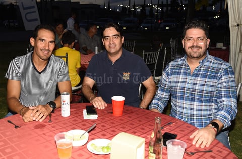 28092019 Francisco Cázares, Beto Mexsen y Alejandro Mexsen.
