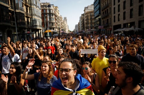Continúa la tensión en Cataluña.