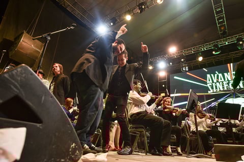 Con la Avanzada Sinfónica donde escucharon a varios músicos en un concepto diferente