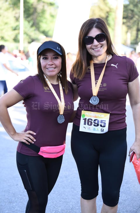 16102019 CORREDORAS.  Luisa Fernanda y Wendy Favela.