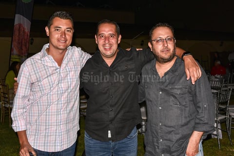 18102019 Benjamín Orozco, Carlos Martínez y José Ignacio Román.