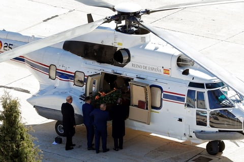 Sus restos fueron trasladados en helicóptero.