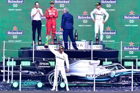 Gran ambiente se vivió en la victoria de Lewis Hamilton en el Gran Premio de México de la Formula 1