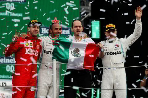 Gran ambiente se vivió en la victoria de Lewis Hamilton en el Gran Premio de México de la Formula 1