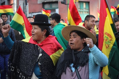 Siguen las protestas en Bolivia.