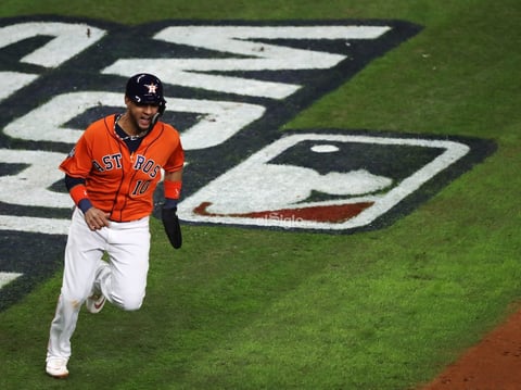Washington Nationals at Houston Astros


Houston (United States), 31/10/2019.- Houston Astros baserunner Yuli Gurriel scores on batter Carlos Correa's RBI single against the Washington Nationals in the bottom of the fifth inning of their MLB 2019 World Series game seven at Minute Maid Park in Houston, Texas, USA, 30 October 2019. The best-of-seven series is tied 3-3 and game seven will decide the series winner. (Estados Unidos) EFE/EPA/TYLER SMITH

DEP Béisbol TEXAS HOUSTON USA BASEBALL MLB WORLD SERIES United States