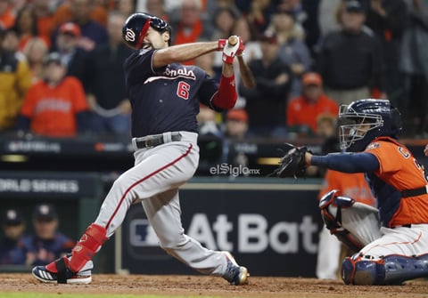 Washington Nationals at Houston Astros


Houston (United States), 31/10/2019.- Washington Nationals batter Anthony Rendon strikes out against the Houston Astros in the top of the fourth inning of their MLB 2019 World Series game seven at Minute Maid Park in Houston, Texas, USA, 30 October 2019. The best-of-seven series is tied 3-3 and game seven will decide the series winner. (Estados Unidos) EFE/EPA/JOHN G. MABANGLO

DEP Béisbol TEXAS HOUSTON USA BASEBALL MLB WORLD SERIES United States
