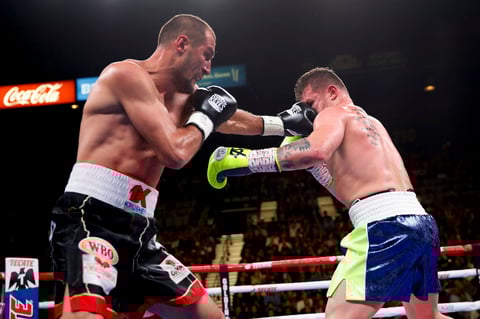 El boxeador dio al país un título más.