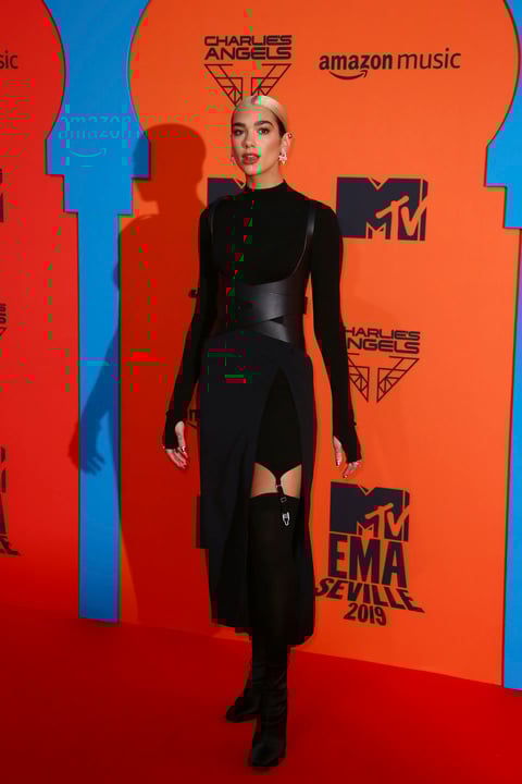 Dua Lipa. 
Spain European MTV Awards 2019 Arrivals.