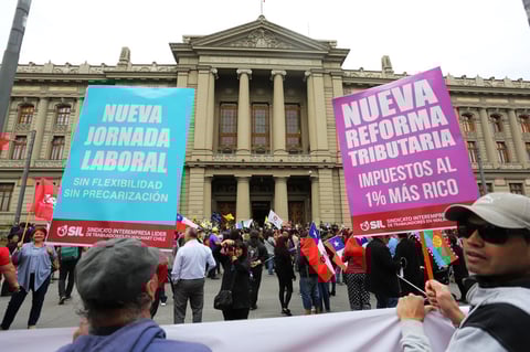 Continúan las protestas en Chile.