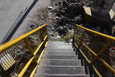 Basura. A lo largo de todo el trayecto peatonal es posible     encontrar todo tipo de desechos, incluso animales muertos. Todo ello genera olores desagradables y un entorno insalubre para los habitantes.
