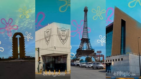 La puerta de Torreón, la Presidencia Torreón, la Torre Eiffel de Gómez Palacio, La Presidencia de Lerdo, el centro de Torreón, el TSM y hasta El Siglo de Torreón, se vieron decorados con el fondo que caracteriza a la ciudad de la famosa caricatura Bob Esponja, gracias a la creatividad de los internautas.