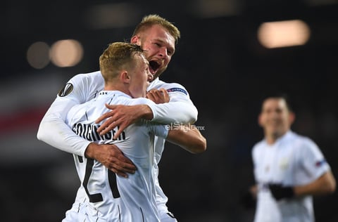 LASK vs PSV Eindhoven


Linz (Austria), 07/11/2019.- LASK'S Thomas Goiginger (L) and LASK'S Joao Klauss de Mello (R) celebrate during the UEFA Europa League group D soccer match between LASK Linz and PSV Eindhoven in Linz, Austria, 07 November 2019. EFE/EPA/CHRISTIAN BRUNA

DEP Fútbol Linz AUSTRIA SOCCER UEFA EUROPA LEAGUE Austria