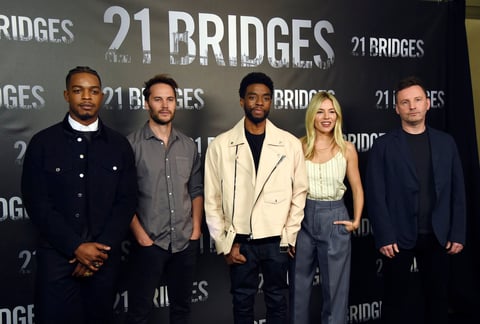 Stephan James, Taylor Kitsch, Chadwick Boseman, Sienna Miller y Brian Kirk.