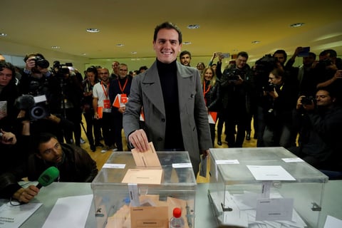 El candidato de Ciudadanos a la Presidencia del Gobierno, Albert Rivera.