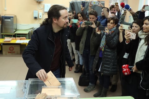 El líder de Unidas Podemos, Pablo Iglesias.