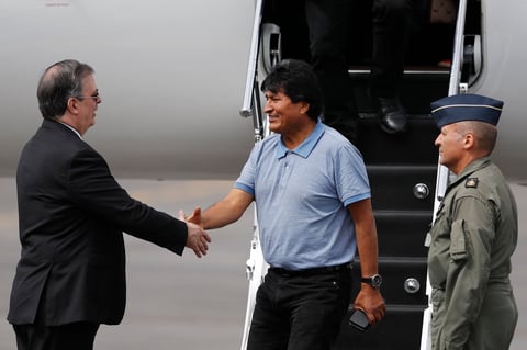 Evo Morales ya está en México.